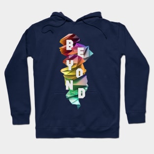 BEYOND - Polygonal Typography Diamonds (Invert Version) Hoodie